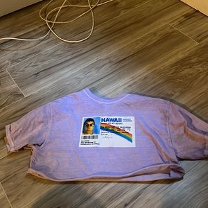 Purple Superbad crop top